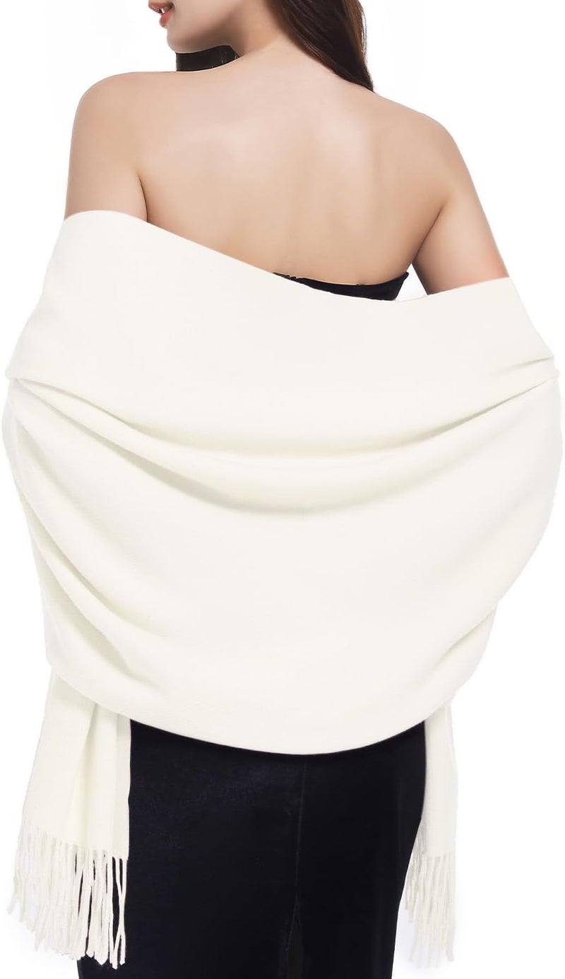 Sofier Pashmina Shawls And Wraps for Women for Evening Dress Warm Winter Scarf Wedding Bride Bridesmaid Gifts Cashmere Feel - Image 4